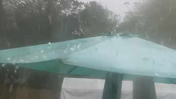 Hail in The Woodlands