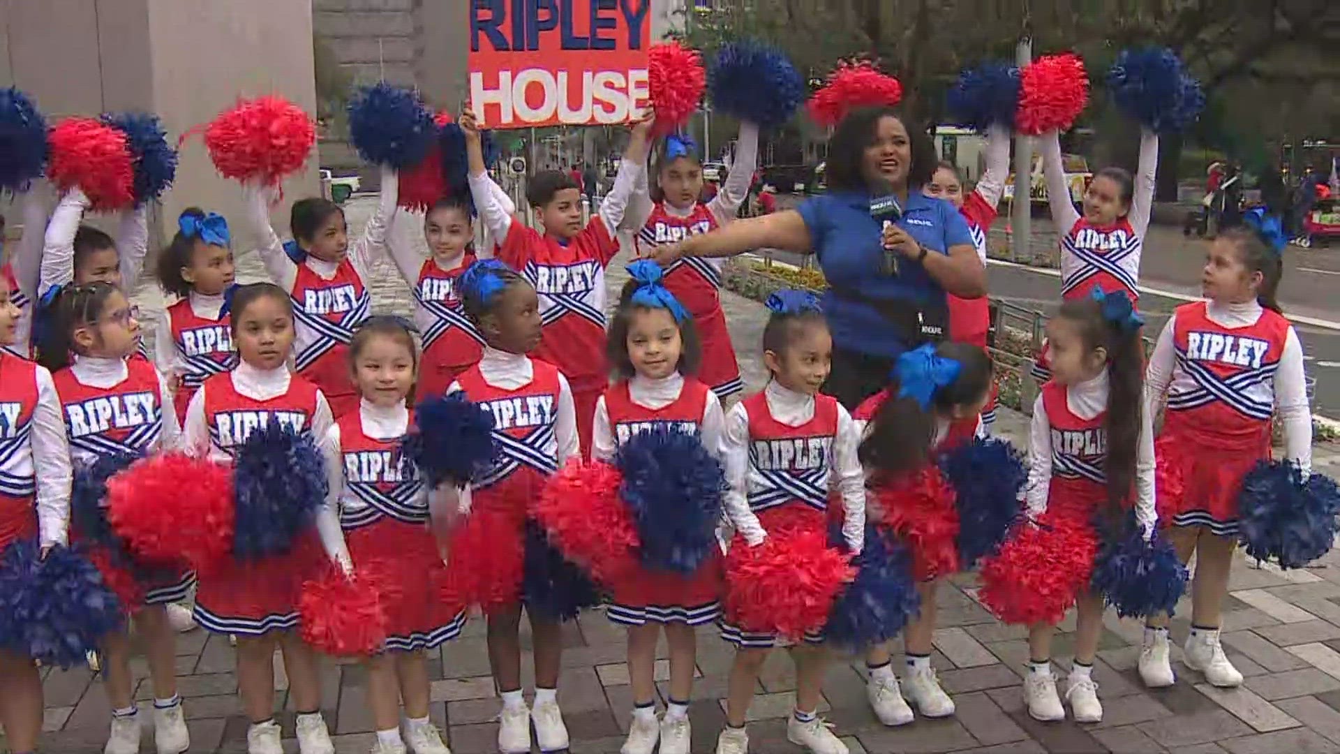 The Ripley House Charter School cheerleaders joined our Katiera Winfrey ahead of Saturday's MLK Parade in downtown Houston.