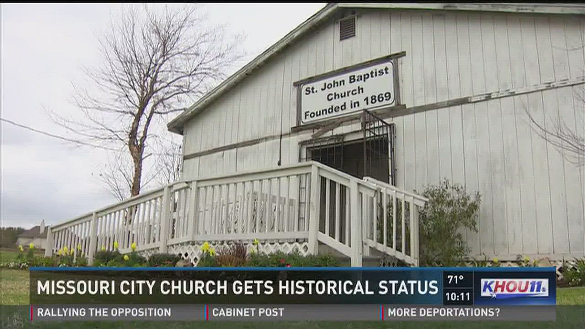 A local church received its historical marker on Sunday and now parishioners are raising money to renovate the historical place of worship.