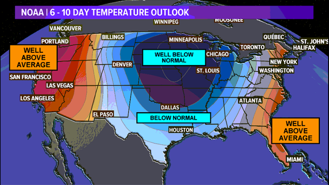 Texas cold front Houston could see cooler temps next week