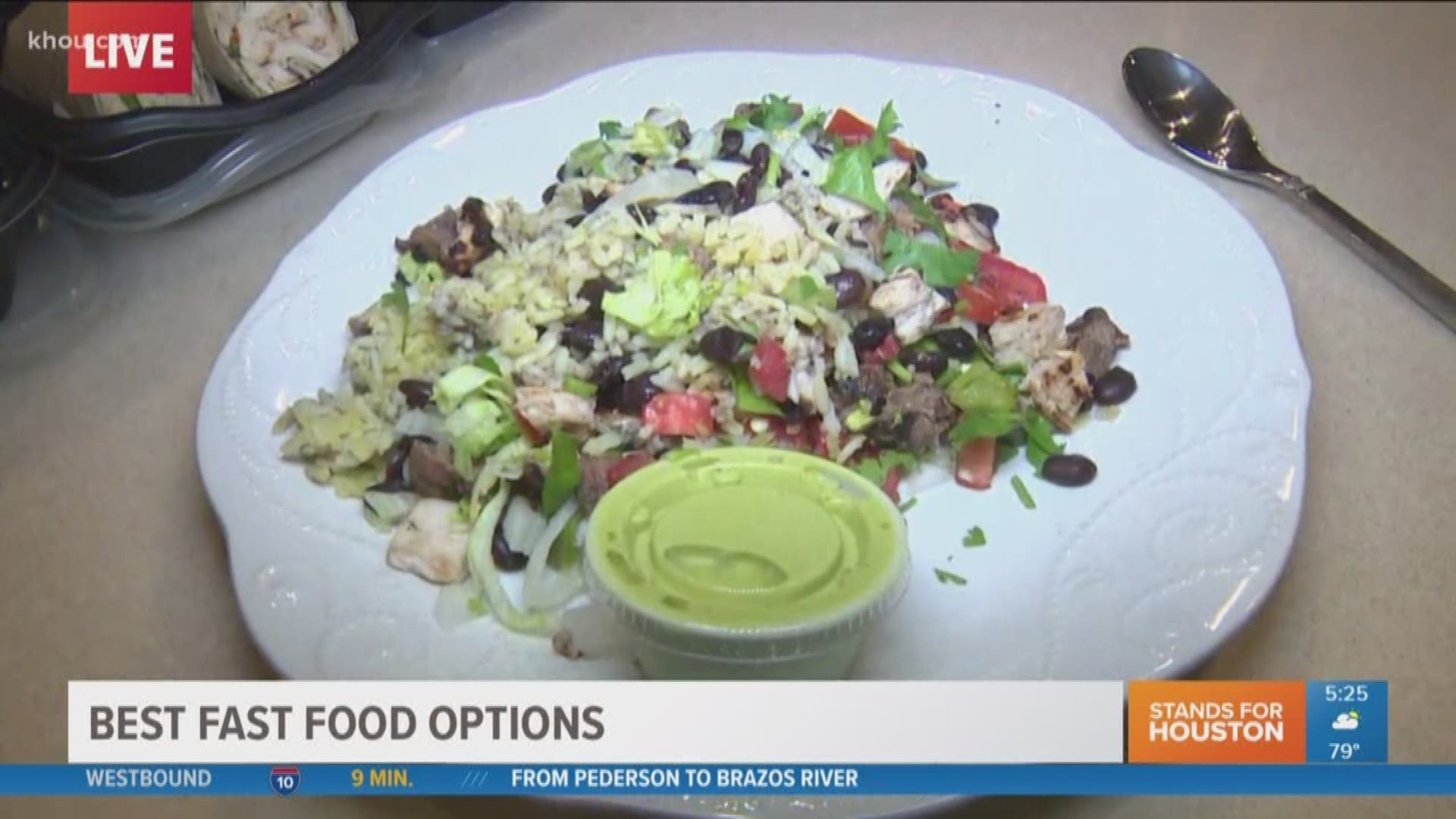 KHOU 11 Reporter Sherry Williams speaks with a personal trainer on the best options to get fast food restaurants. 