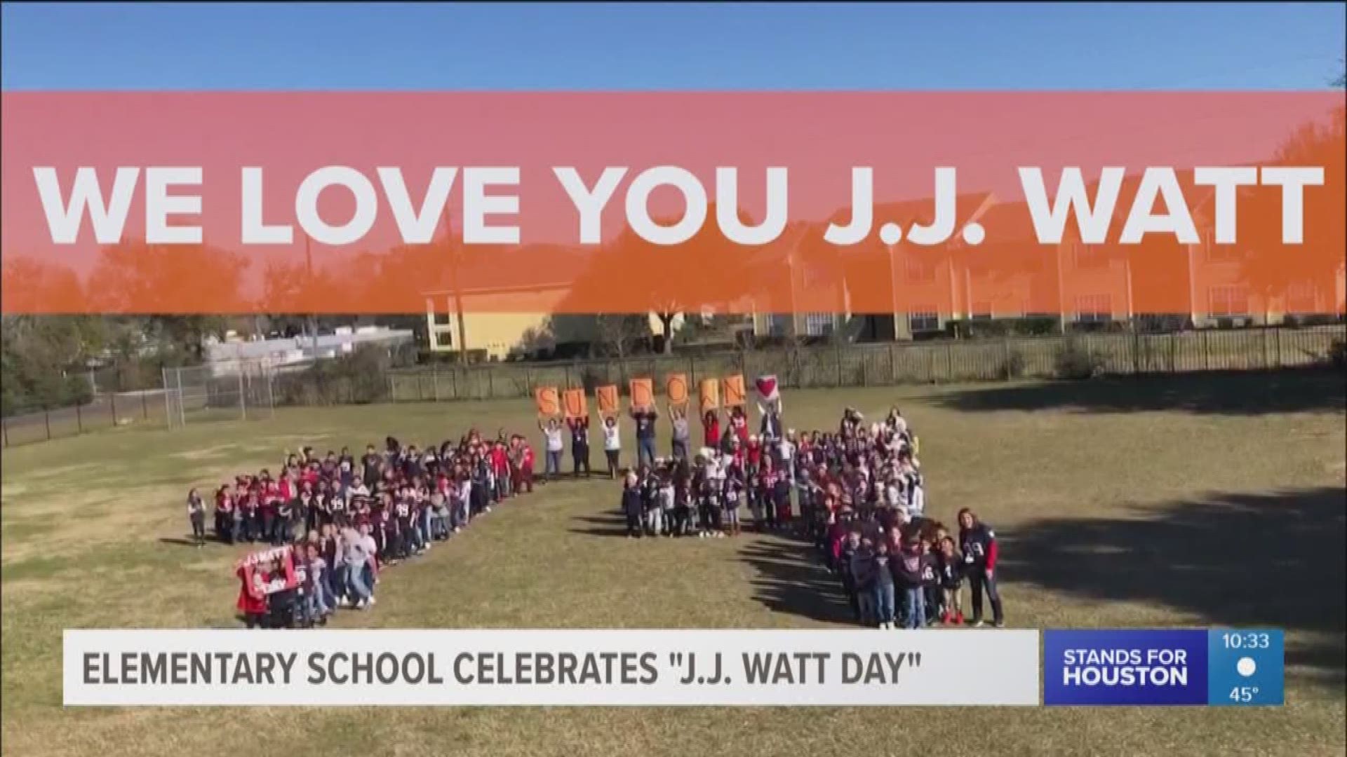 This was the 99th day of school at Sundown Elementary so the kids celebrated by honoring #99.