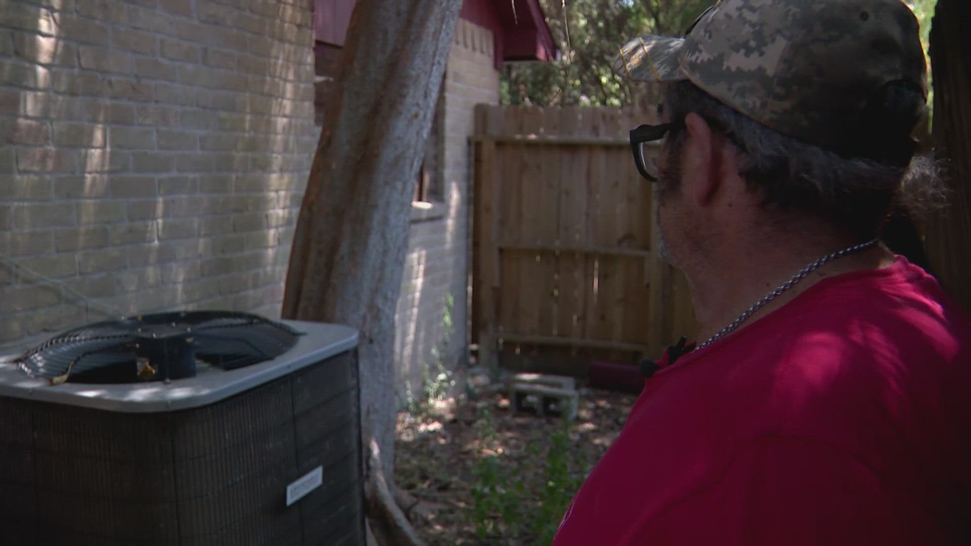 The veteran is living on a fixed income and says he can't afford to replace the air conditioner.