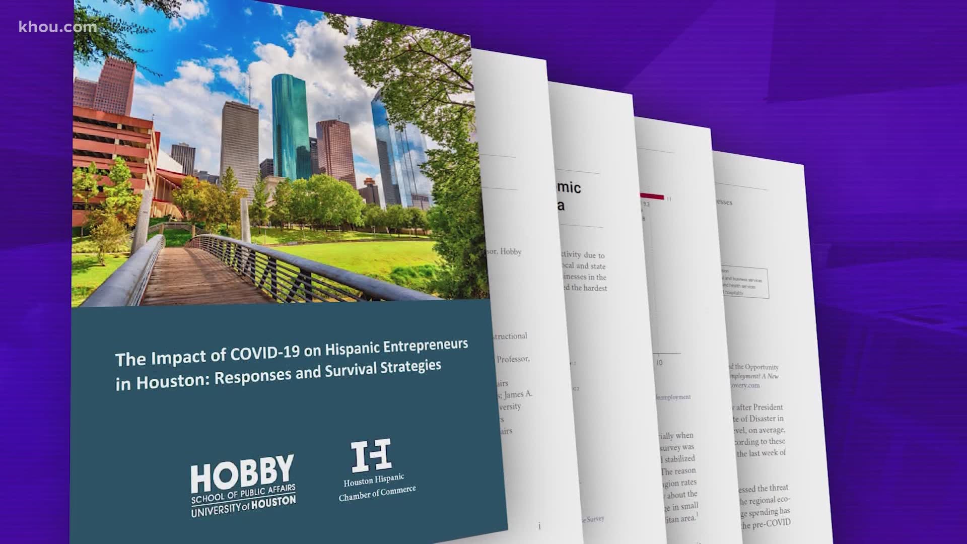 The University of Houston conducted a survey to see how Hispanic businesses are affected by COVID-19. 1/3 said they have furloughed/laid off at least 80% of workers.