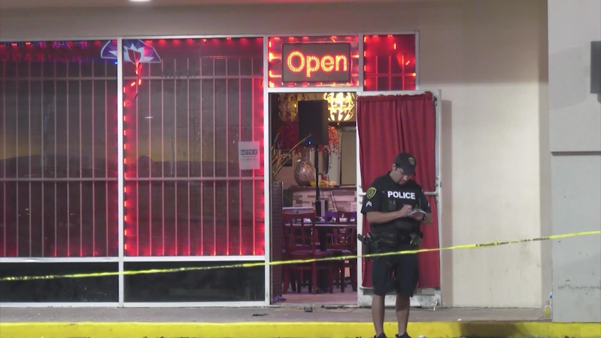 Houston police found the bodies of two men with multiple gunshot wounds in a booth at Tai Loi Restaurant on Bellaire Boulevard.