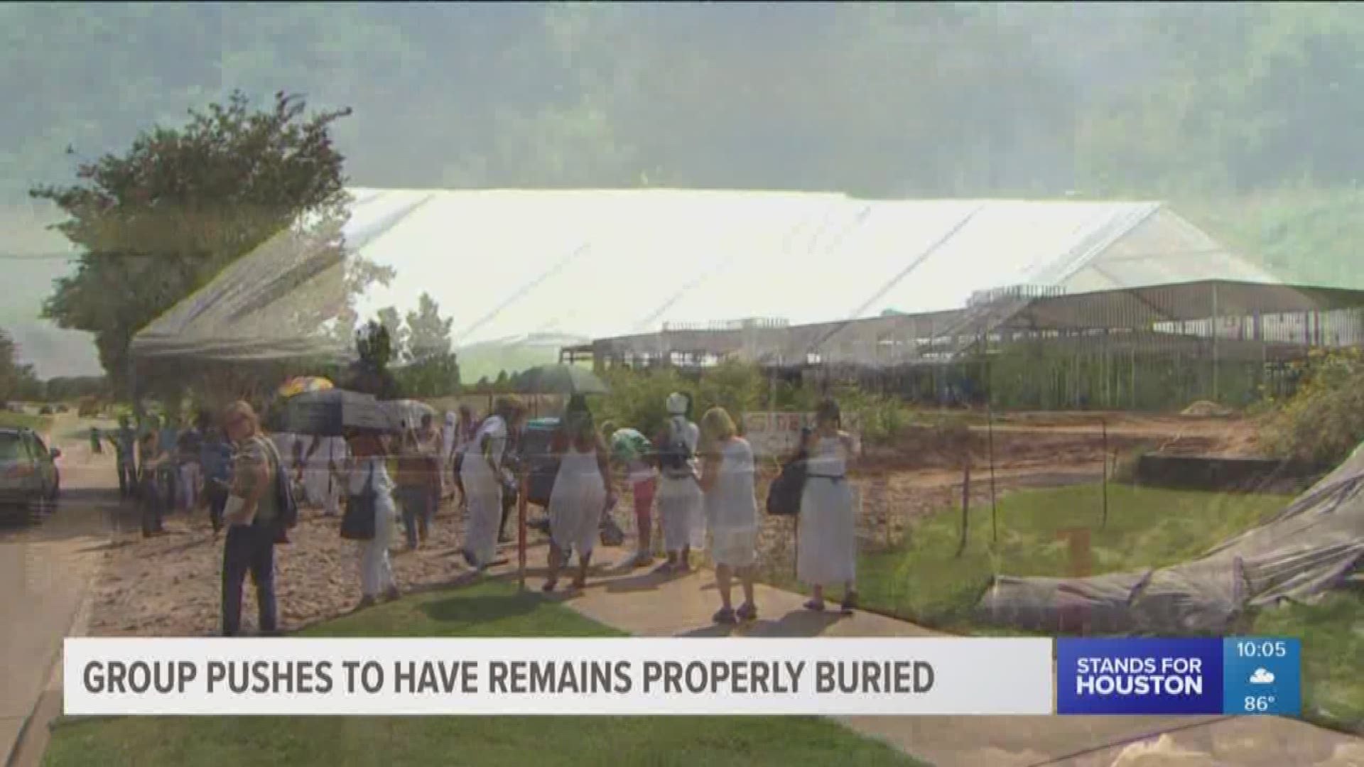 A movement is underway to make sure the remains of nearly 100 people are properly buried. They were found in an unmarked grave in Sugar Land and believed to be black prisoners forced to work on plantations.