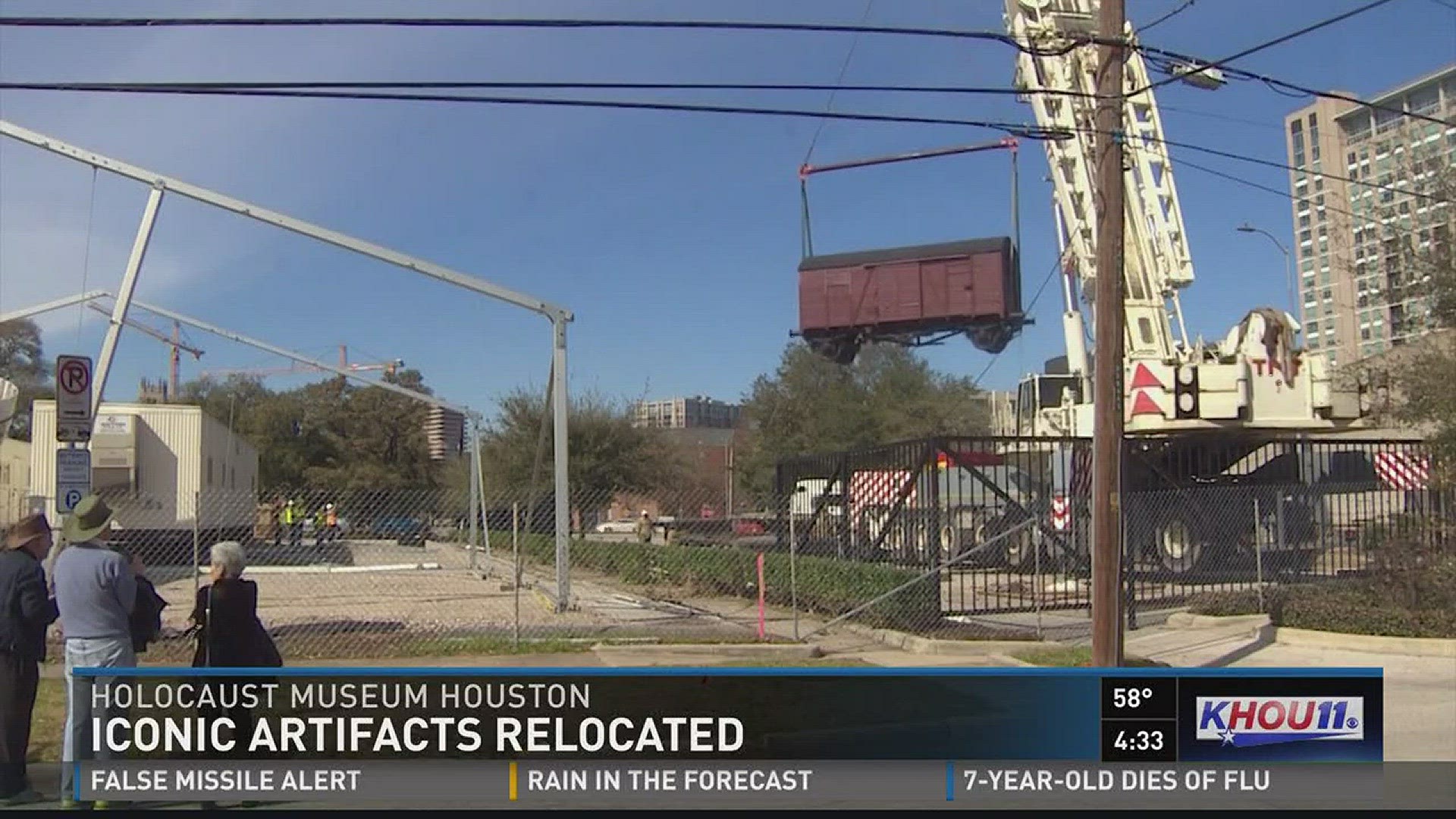 Holocaust Museum Houston uses crane to relocate artifacts | khou.com