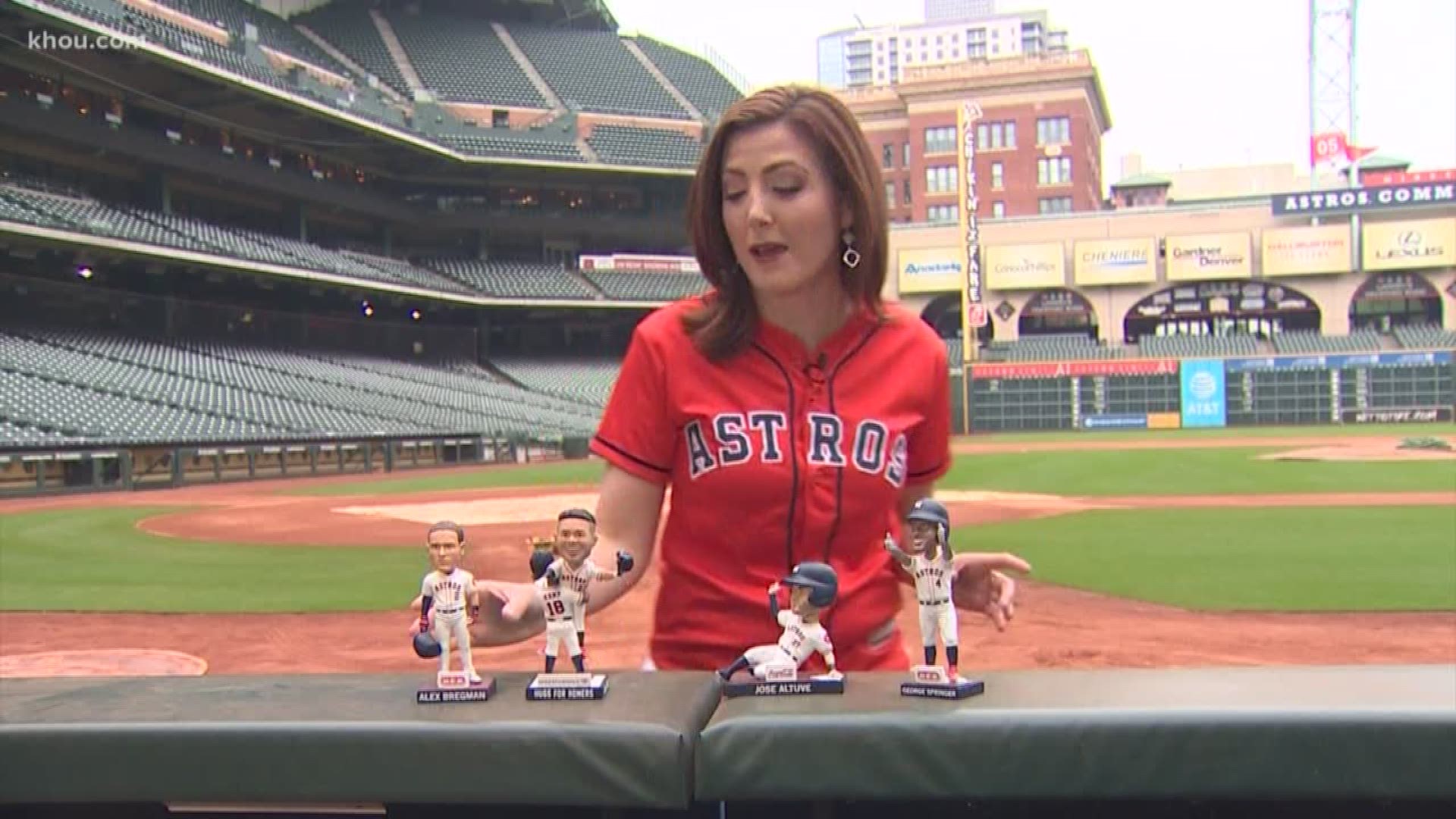 Jerseys, bobbleheads, hats, oh, my! The Astros are giving away a whole lot of swag this season.