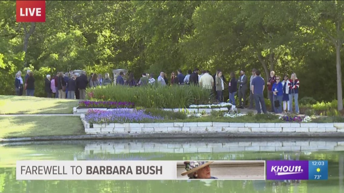 You can now visit Barbara Bush's grave in College Station 