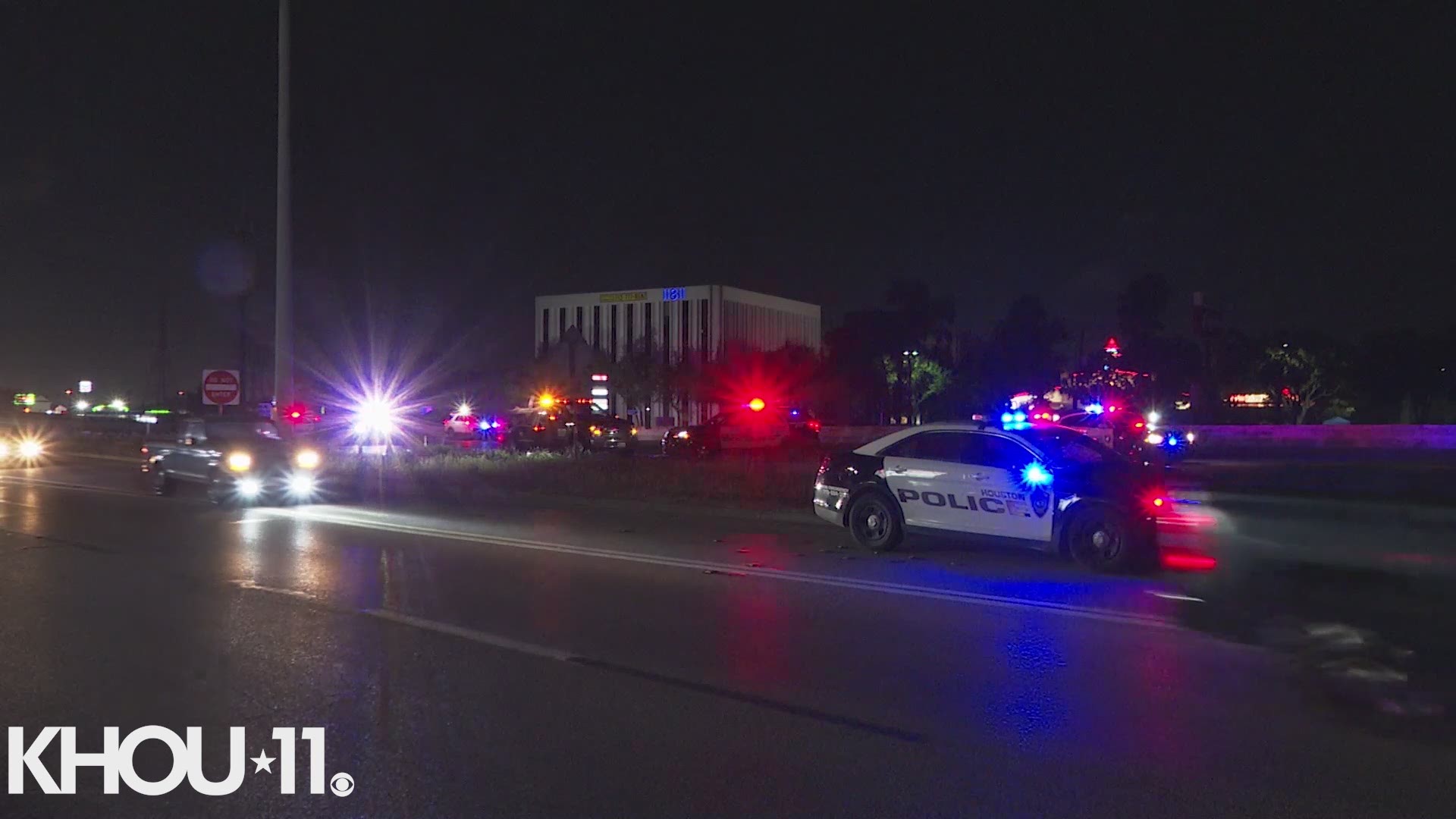 One person was hit and killed by a vehicle on the East Freeway near Normandy Friday, May 22.