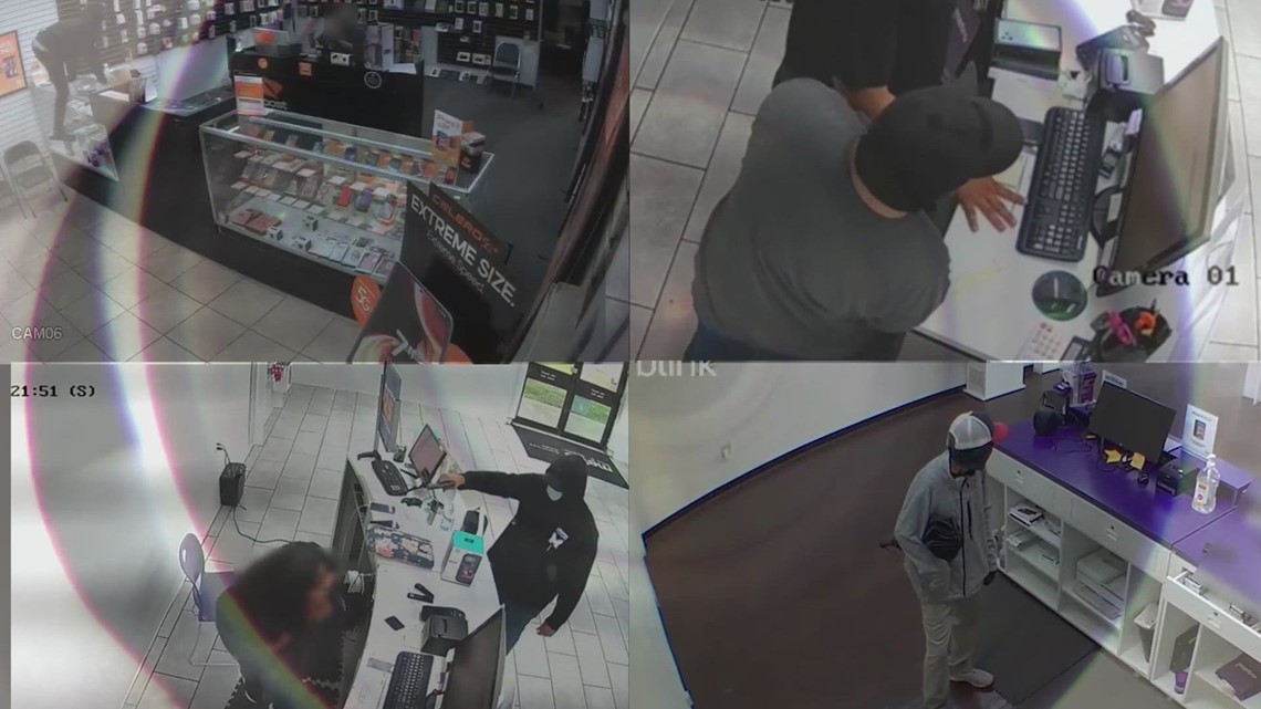 Houston, Texas cell phone store robberies Police release video