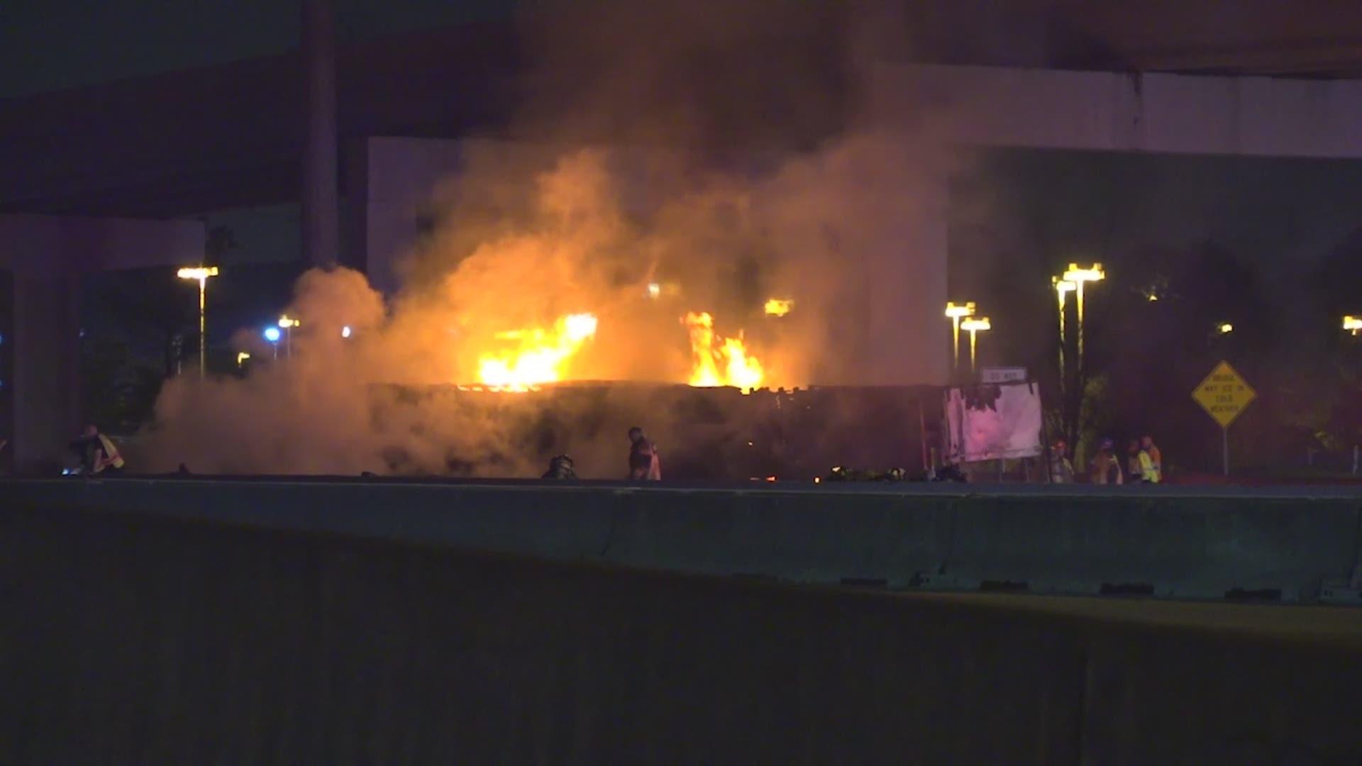A fiery crash on the Eastex Freeway left a big rig driver dead and snarled traffic heading south near Humble.