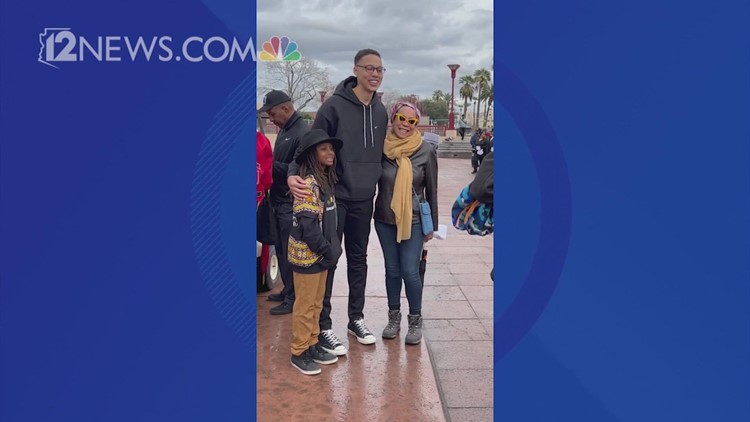 Brittany Griner spotted at MLK Day march in Phoenix