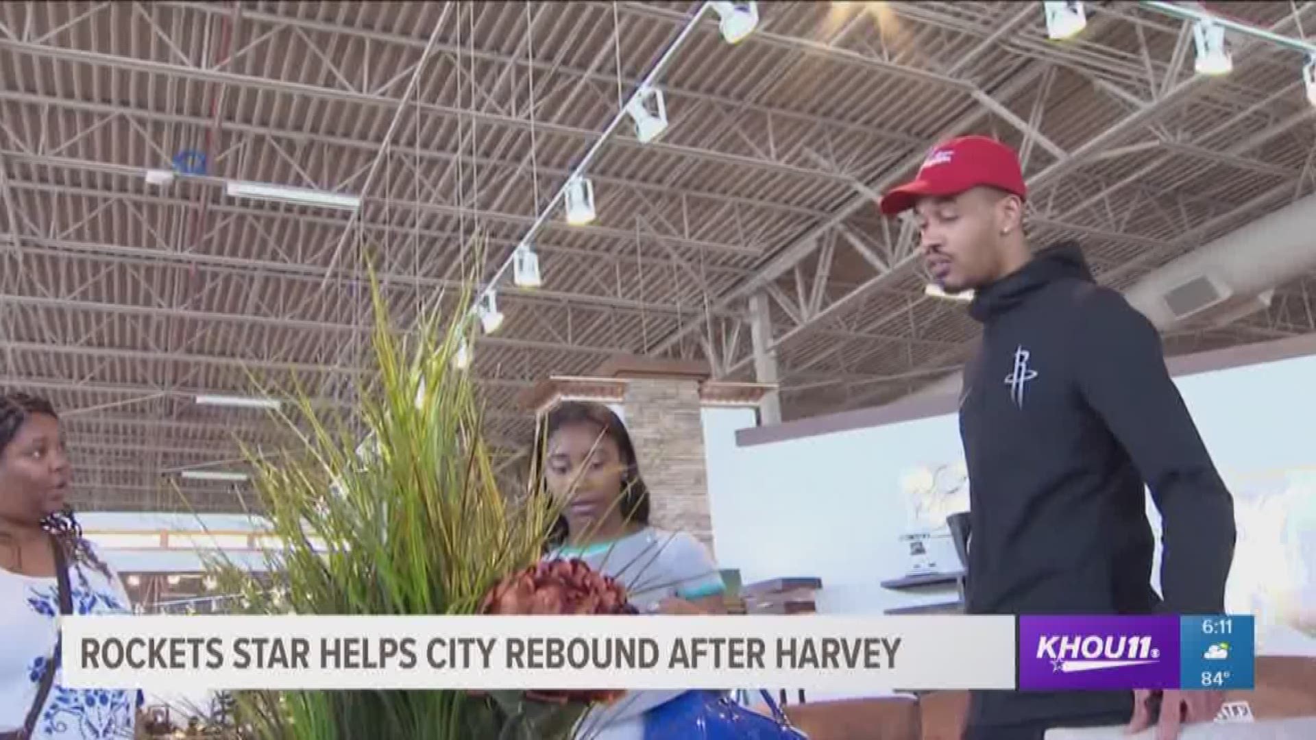 Houston Rockets guard Gerald Green is helping families in his hometown affected by Hurricane Harvey.