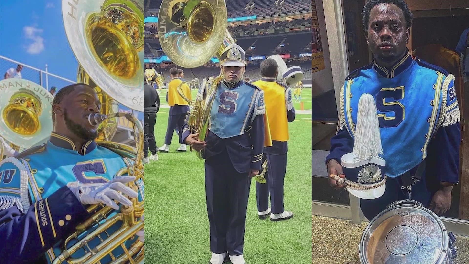 Three members of Southern University’s marching band, known as the Human Jukebox, were killed in a crash with an 18-wheeler.