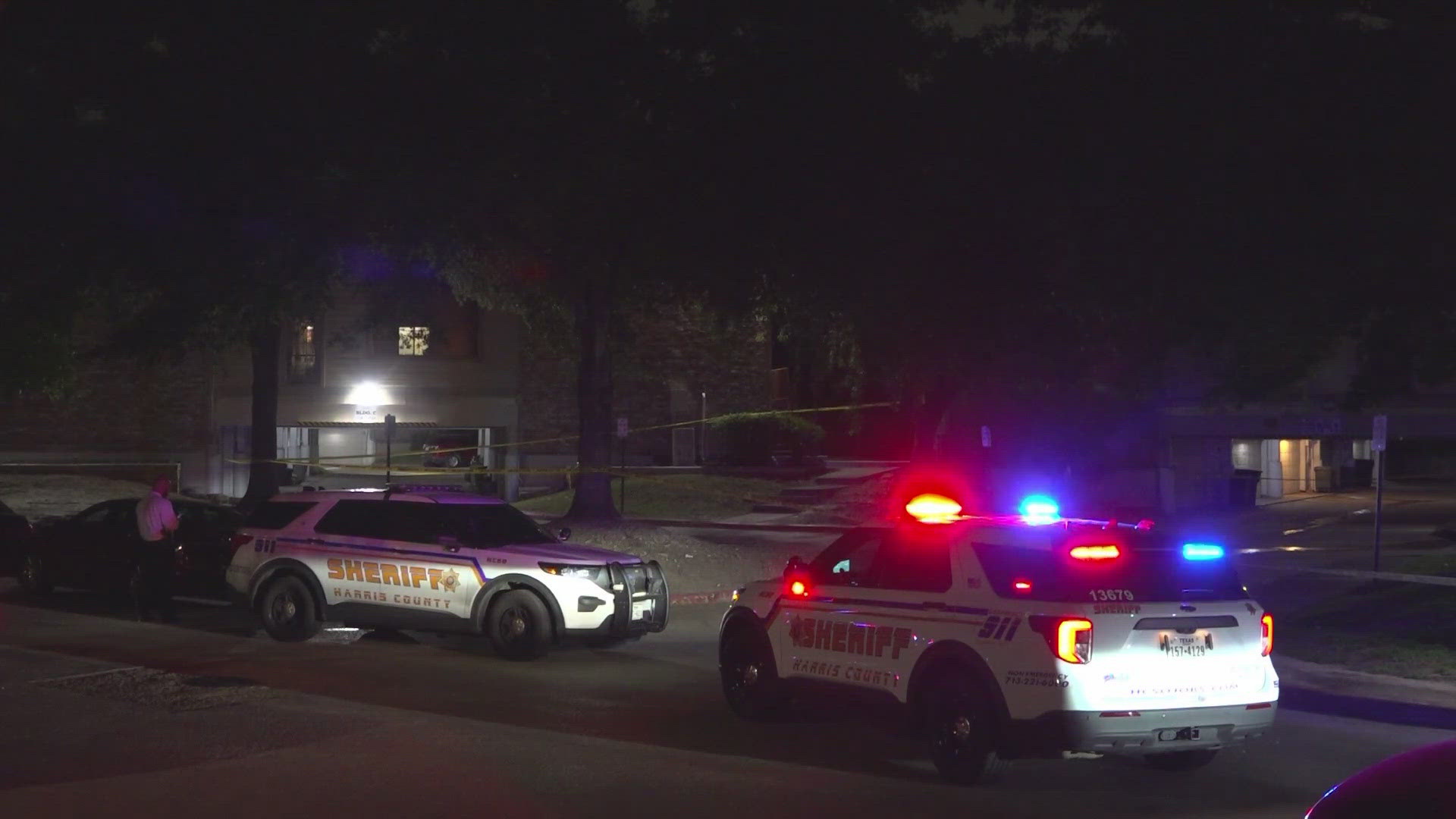 A teen was killed and another hurt in a shooting outside an apartment complex, according to the Harris County Sheriff's Office.