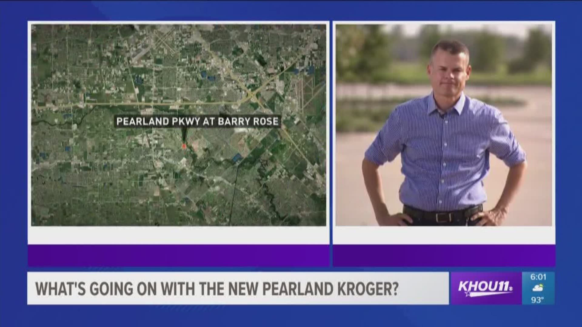 Kroger is re-evaluating plans for a new store in Pearland. It's been almost two years since ground broke and still no store. What's going on?
