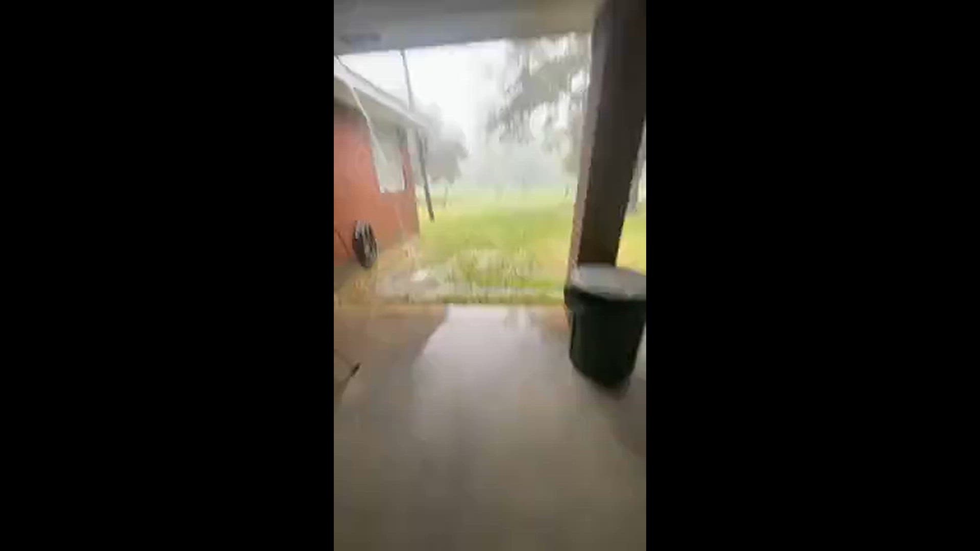 Hail falls in Bellville, Texas, on Friday, March 15, 2024.
Credit: Karen Stavinoha