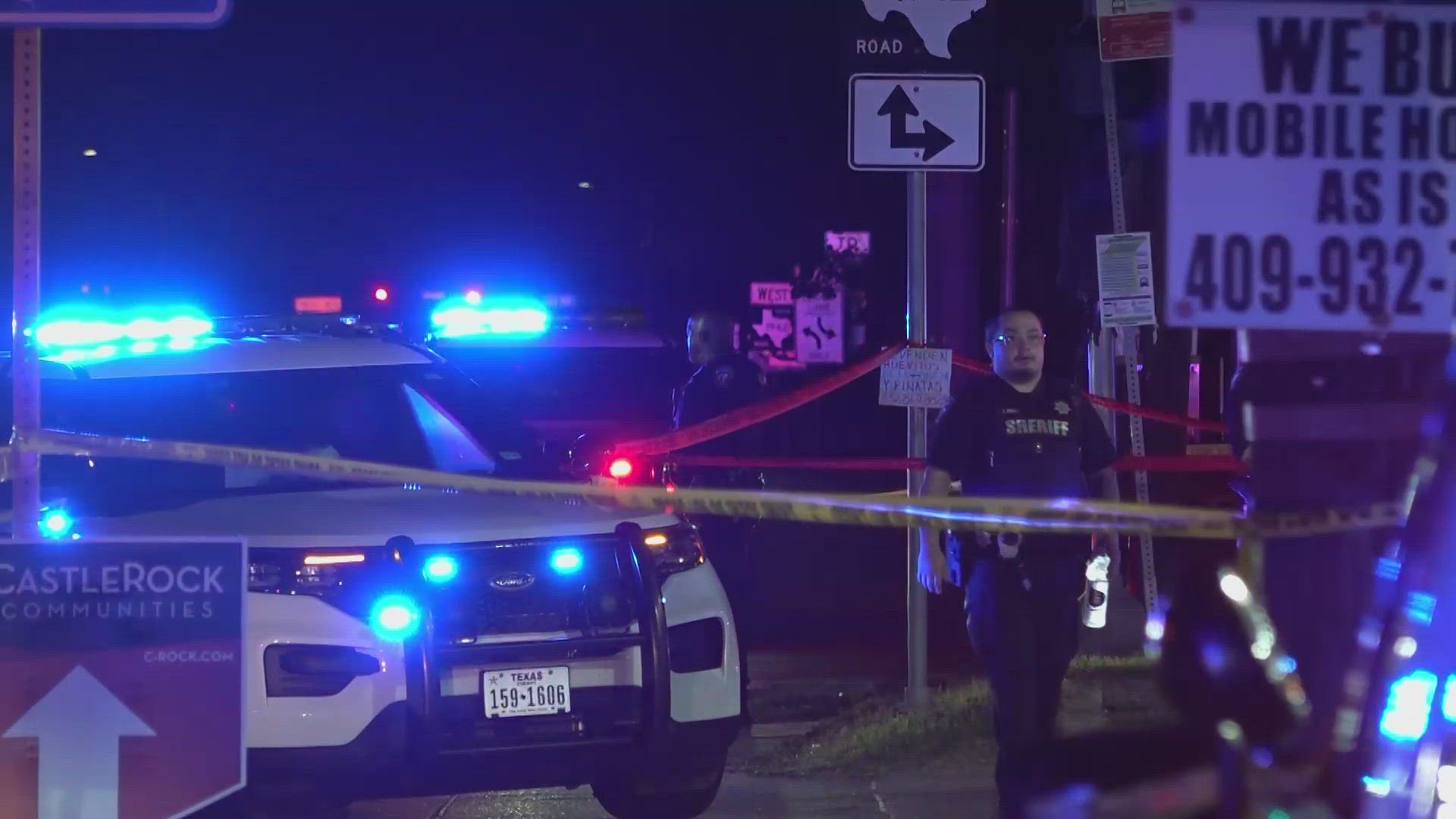 It happened at a gas station on Crosby-Lynchburg Road near the Crosby Freeway.
