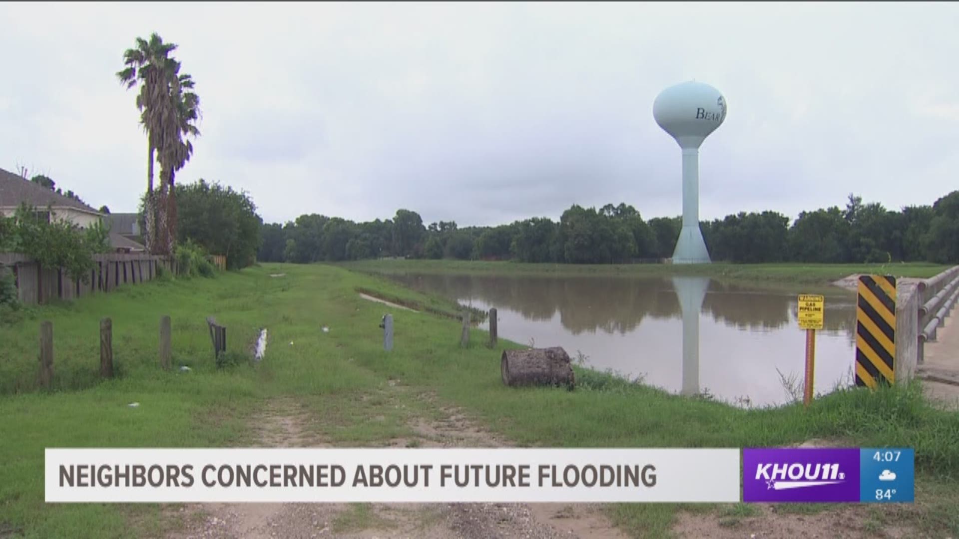 Residents in Bear Creek Village are concerned about future flooding after the heavy rain caused major street flooding in the area this week. 