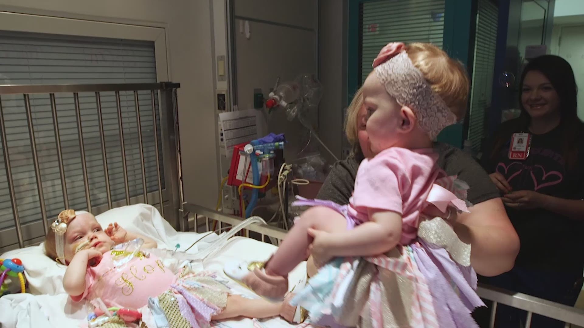 Hope Elizabeth Richards, one of the formerly conjoined twin girls separated in a seven-hour surgery at Texas Children's on Jan. 13, was discharged Wednesday after spending 482 days in the hospital.