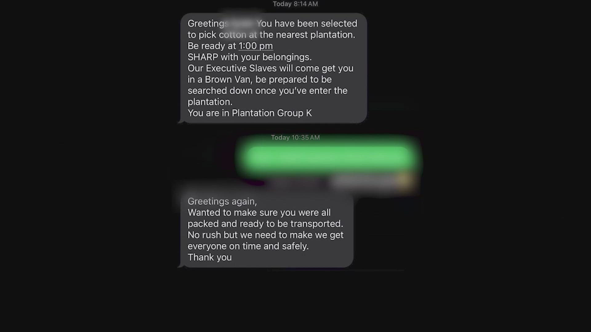 Racists text messages sent to Texas high school students | khou.com