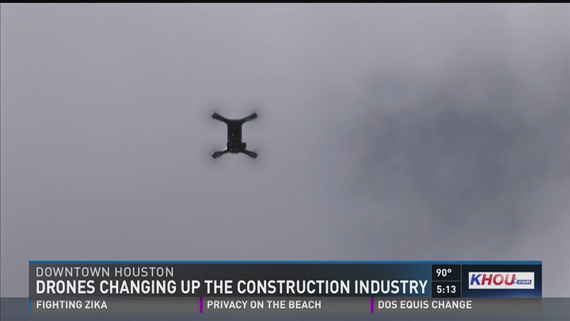 New FAA regulations announced last week has led to construction workers using drones in downtown Houston. The drones are being used to take photos of construction sites in high definition quality. Construction managers say the drones are beneficial at the