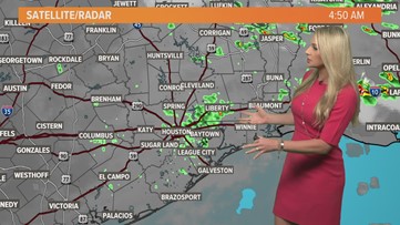 Houston Forecast: On and off showers today