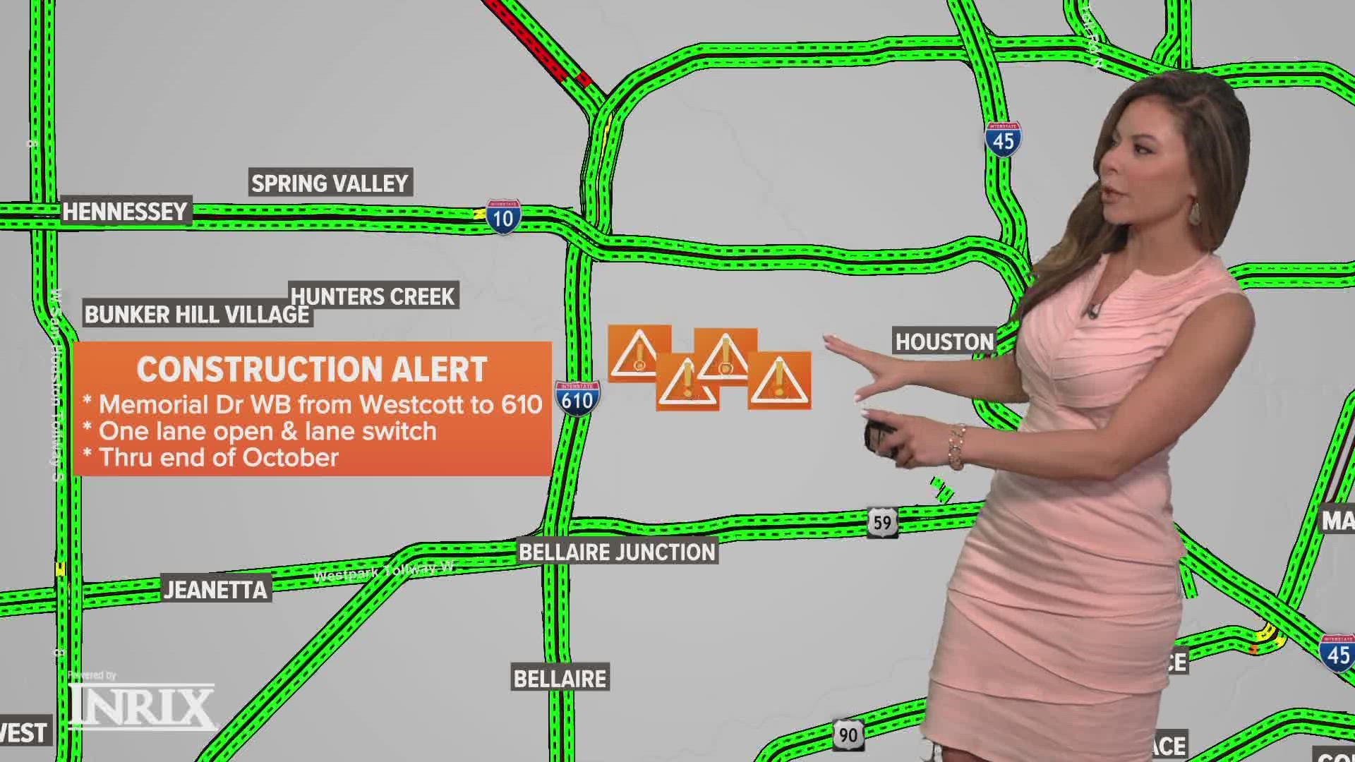 Memorial Drive construction in Houston