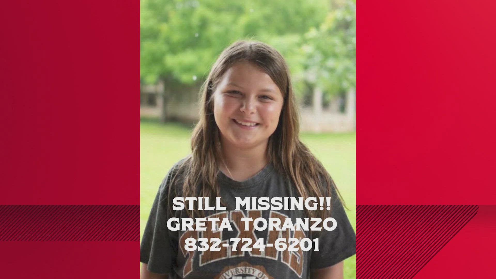 10-year-old Greta Toranzo is one of more than 20 girls still unaccounted for following the catastrophic flooding at Camp Mystic in Kerr County.