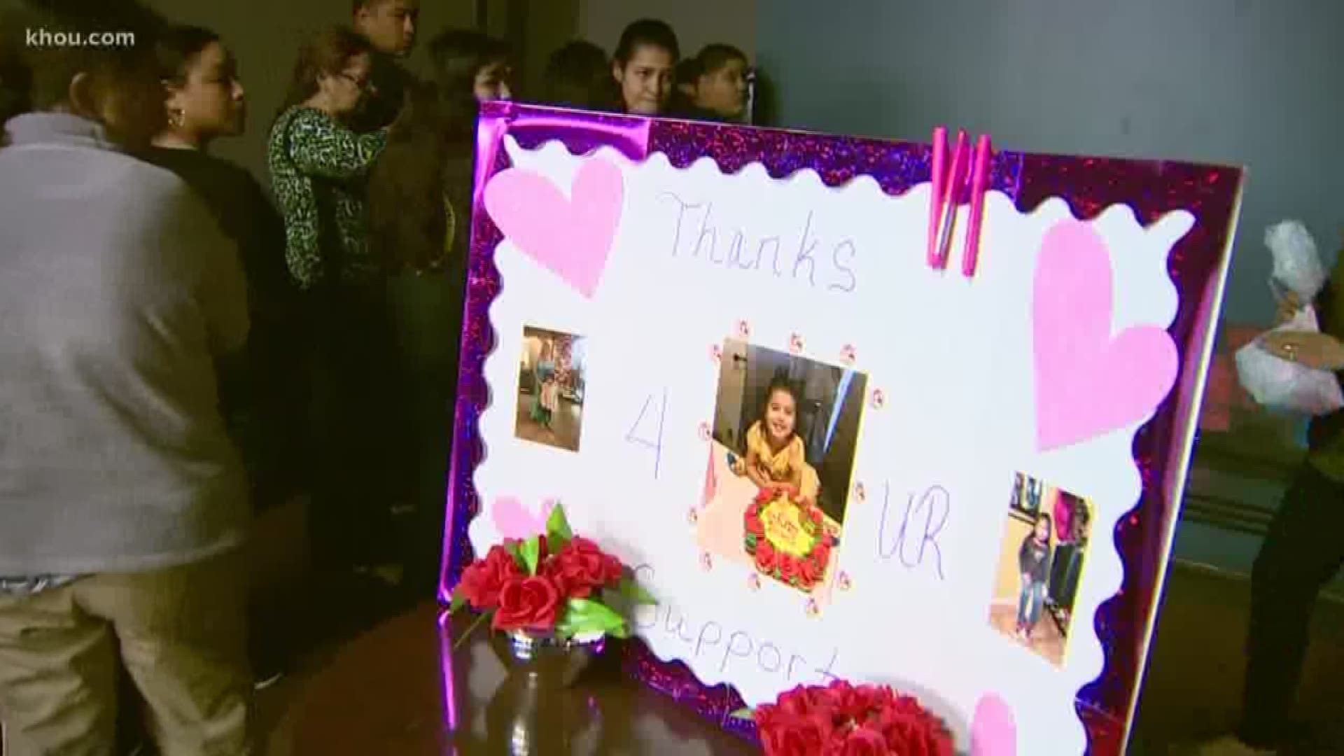 Houston's east side community raises money for the funeral of a little girl killed in a suspected drunk driving crash last month.