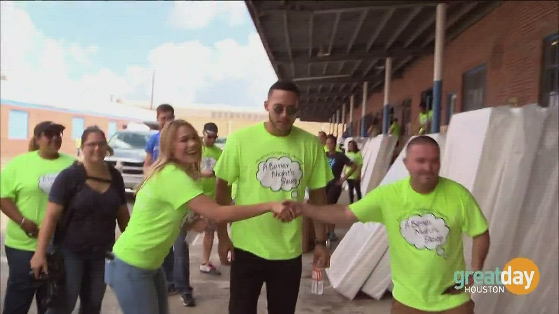 Carlos Correa teamed up with Houston Children's Charity & Texas Mattress Makers to help kids affected by Harvey, get new mattresses.