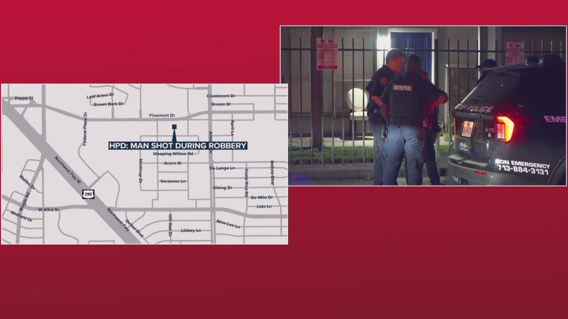 Man shot in leg with his own gun during robbery, HPD says | khou.com