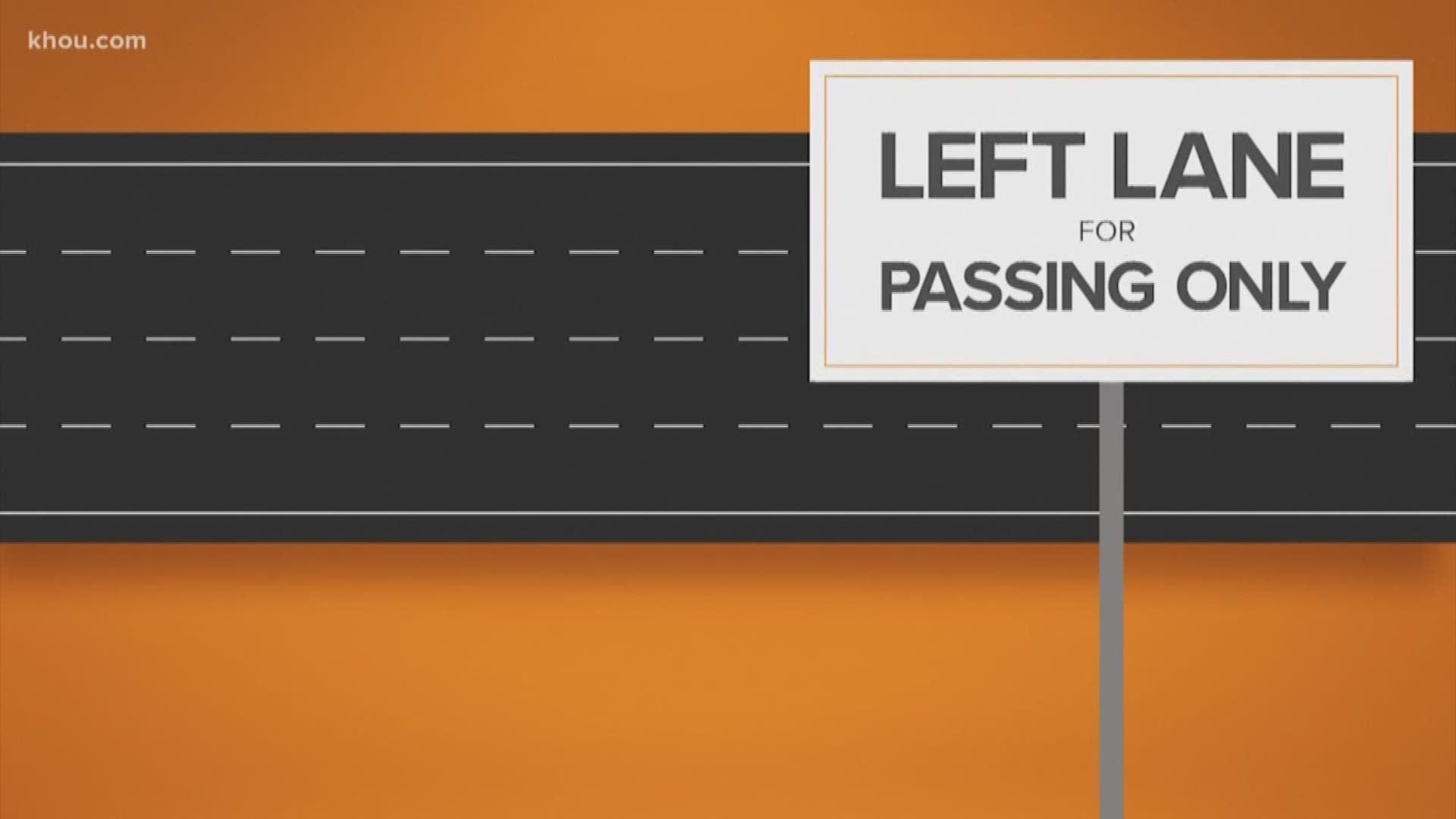 Slow pokes in the left lane! Every time we ask, "what's driving you crazy" on Houston roads – that's what you tell us!