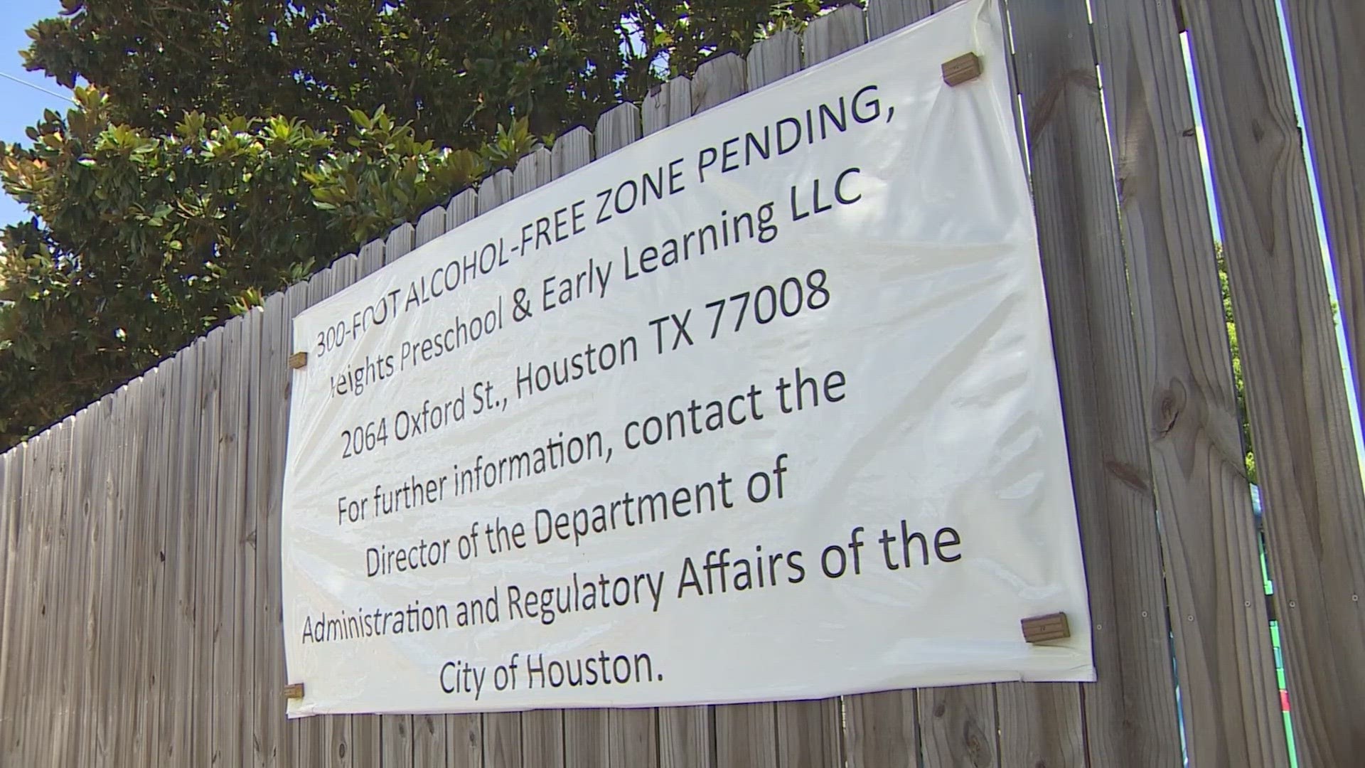 On Wednesday, Houston City Council is voting on what could become the first alcohol-free zone around a daycare or childcare facility in the city.