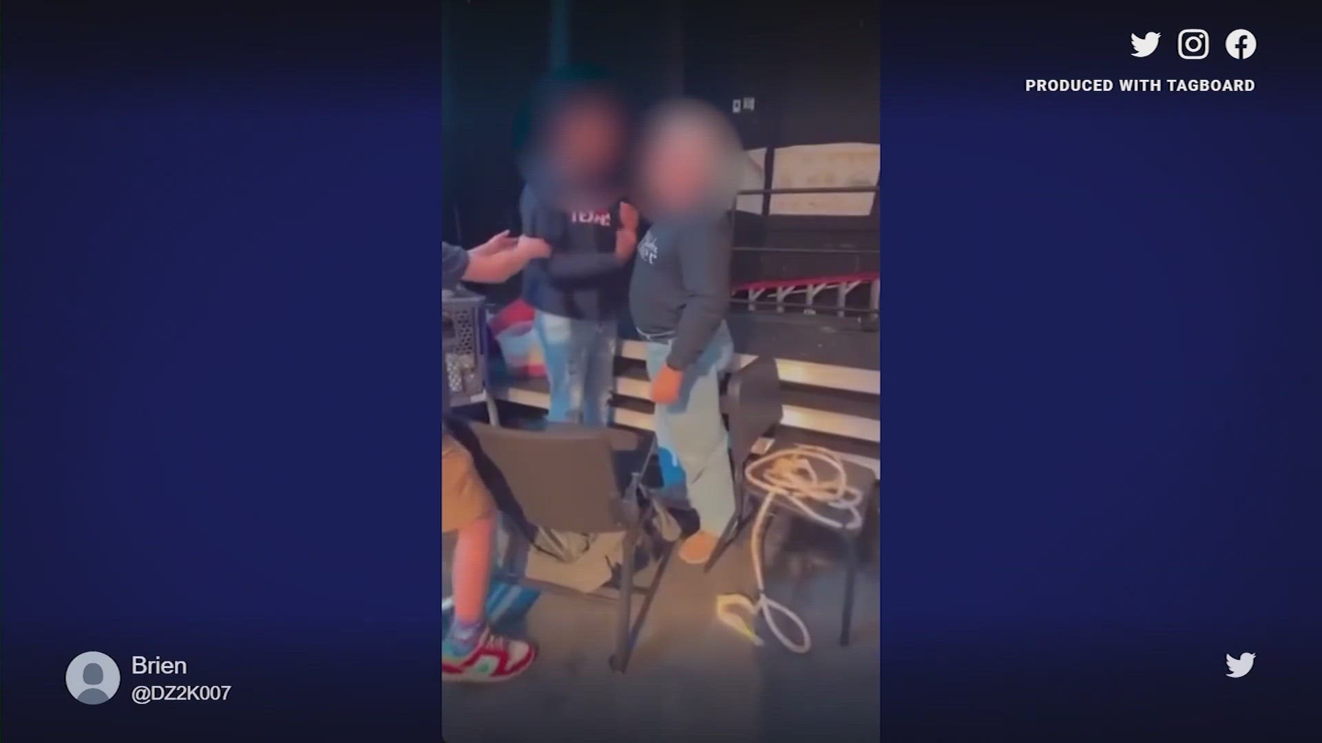 Parents are concerned after seeing a video showing a student punching a teacher in the head on Thursday.