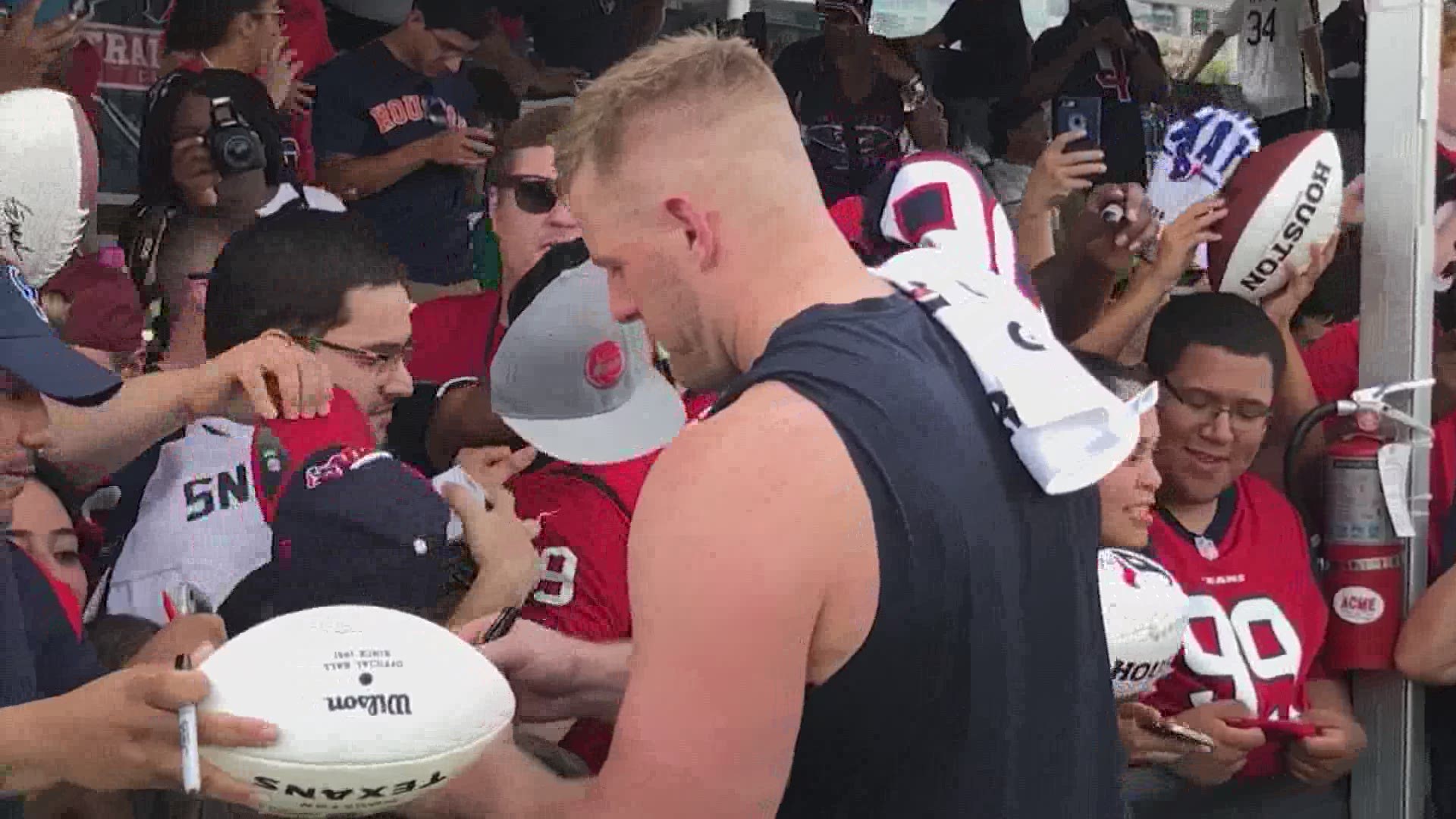 J.J. Watt is leaving Houston, but not without leaving a lasting and memorable impact on the Texans and the community.