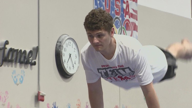 Special Olympian exceling at Gymnastics, preparing for games in Orlando