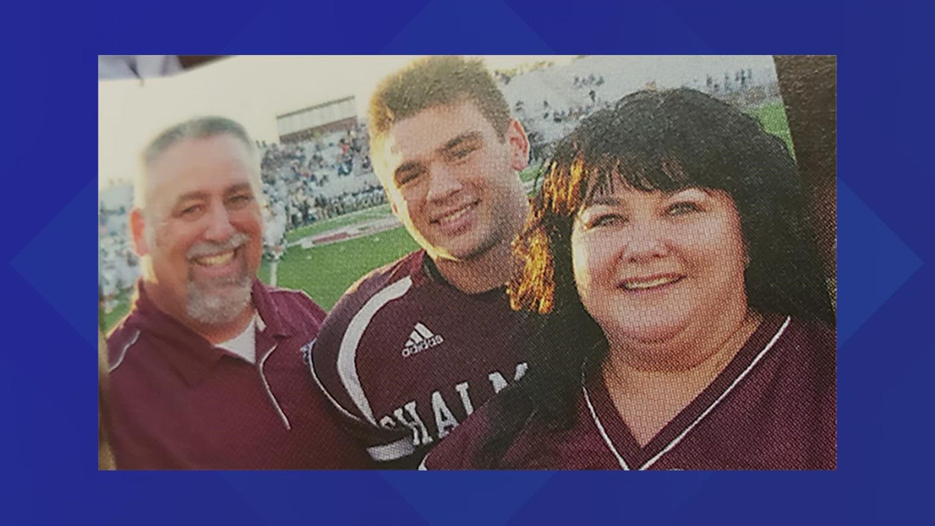 A 25-year-old former high school football star and NASA employee died Tuesday in the Arabi, Louisiana tornado, along with his pet dog.