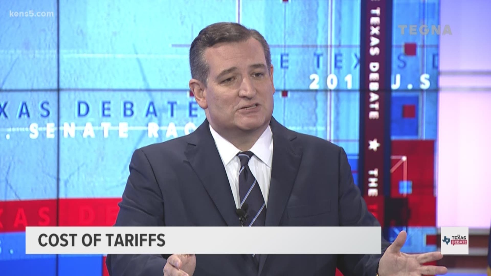 Both Cruz and O'Rourke have spoken out on trade. But the incumbent says he's able to work with the president to hash out the issues.