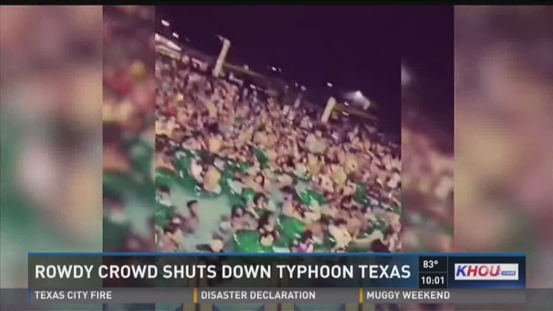 The Typhoon Texas water park was shut down early Saturday morning during an overnight youth lock-in. 