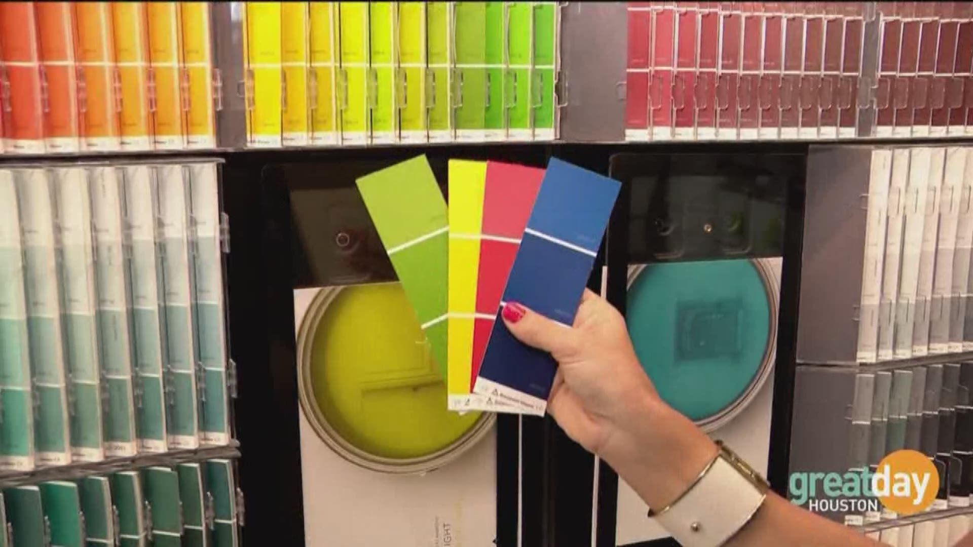 Color expert Lauren Battistini and Great Day's Cristina Kooker visit SRH Paint Co. a Benjamin Moore paint store to discuss getting the perfect hue for you and your home.   There are so many choices when it comes to paint color, watch to see how Lauren mak