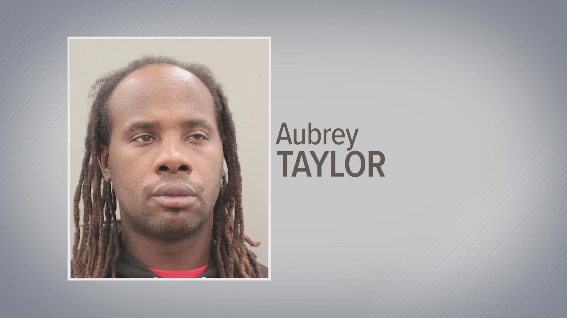 According to court documents, Aubrey Andre Taylor, 42, was arrested within days of his release last week after he threatened the same victim.