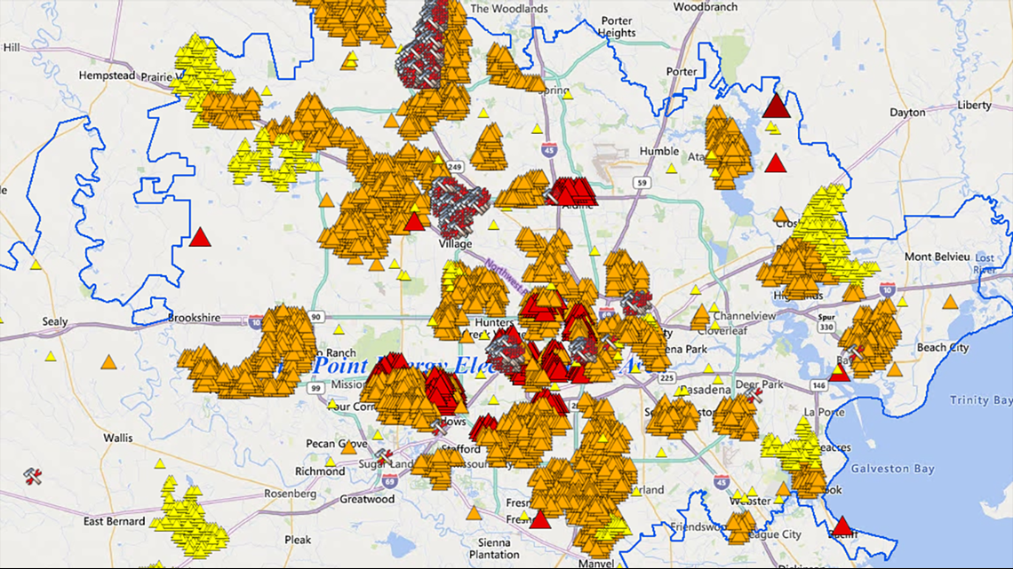 Houston power outage map: Where has winter storm caused outages? | khou.com