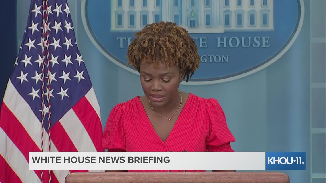 White House press briefing after President Biden tested positive for COVID