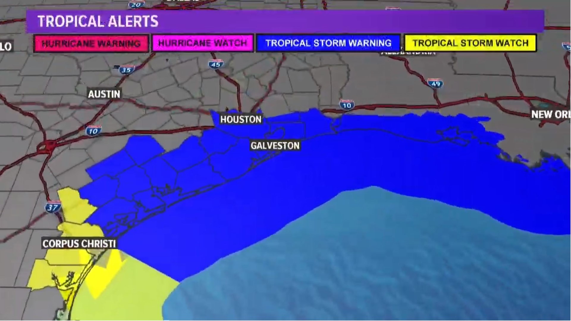 Tropical Storm Beta path and forecast models in Gulf of Mexico | khou.com