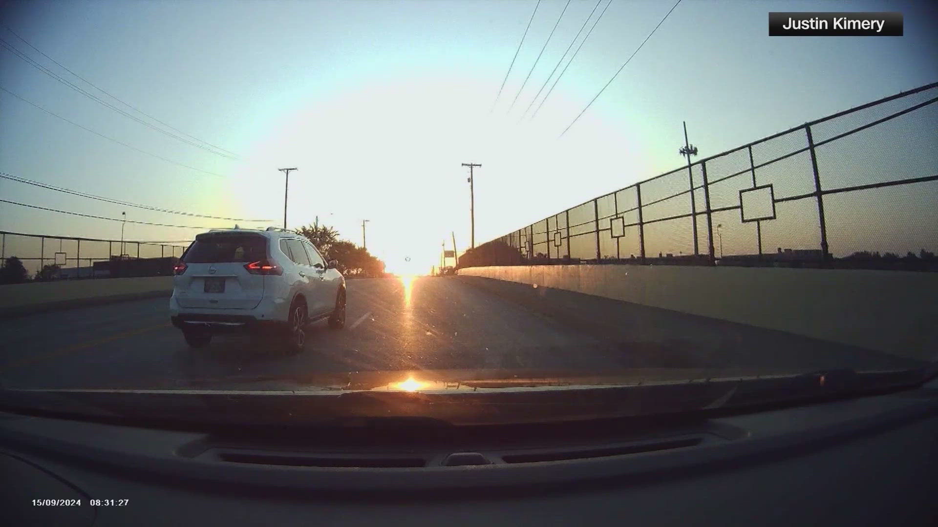 Take a look at this. The car you see swerving in this dash cam was being driven by an 8-year-old girl.