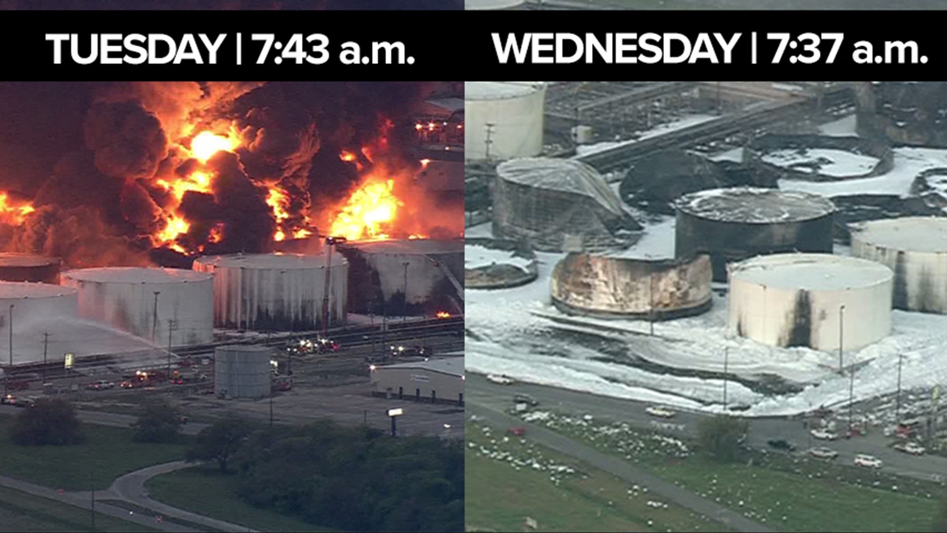 Firefighters have extinguished the tank farm fire that sent a plume of smoke over Houston for three days. At this time many schools are still scheduled to be closed today.