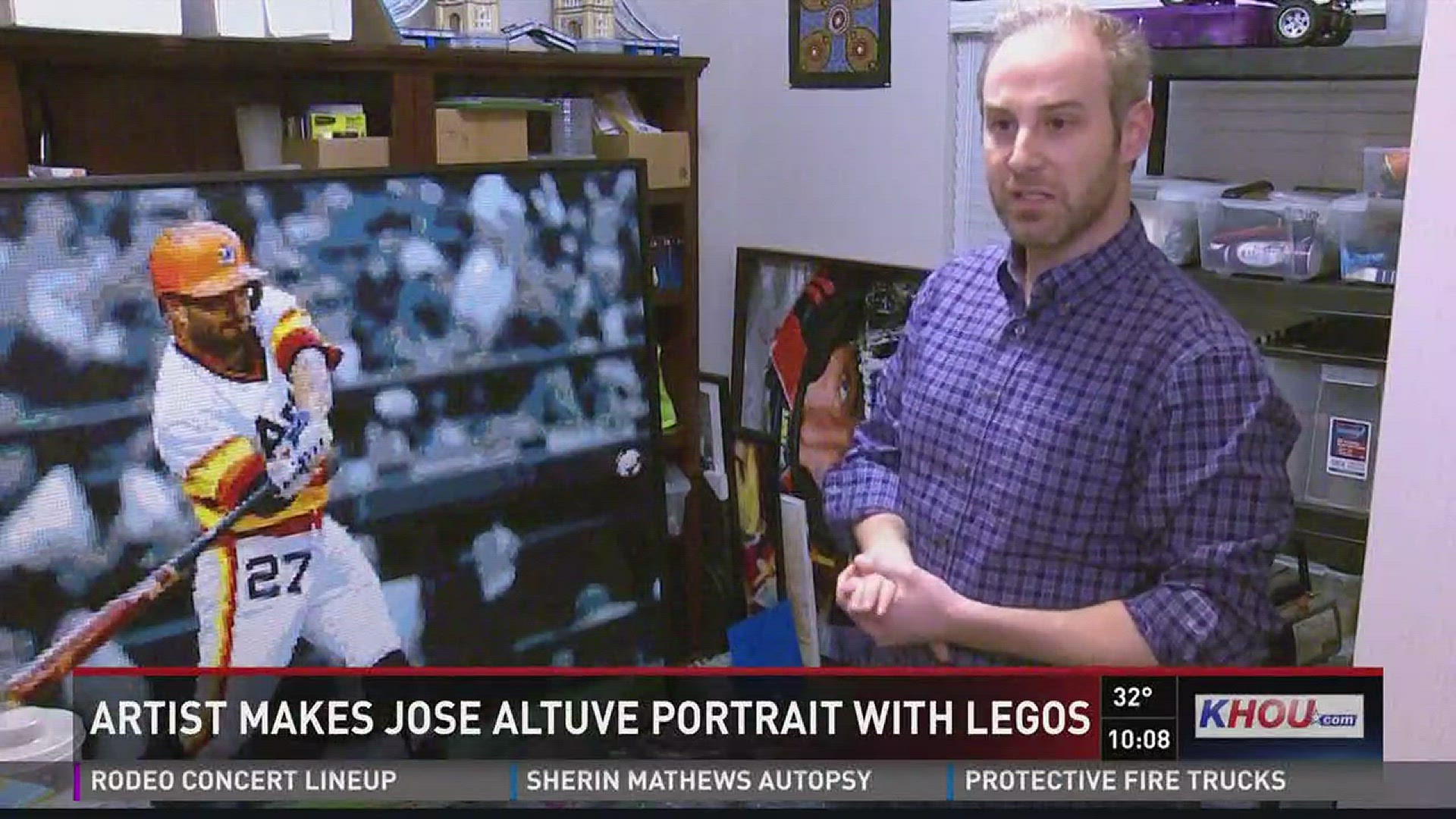 How do you capture the essence of the Houston Astros MVP? One Houston artist did it using more than 44,000 LEGOs.