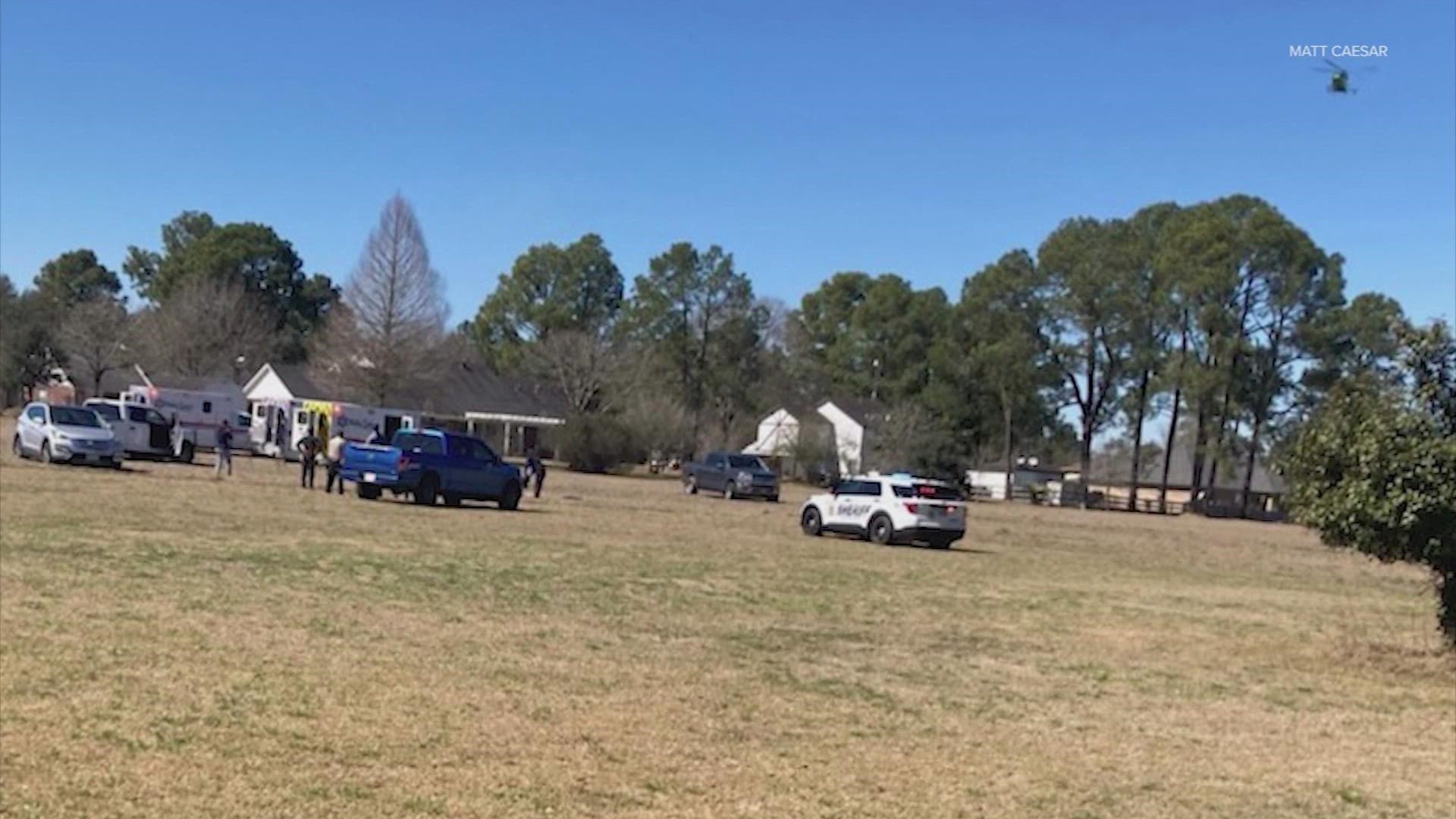 Skydive Houston said the instructor has died and the client remains hospitalized with serious, but non-life-threatening injuries.